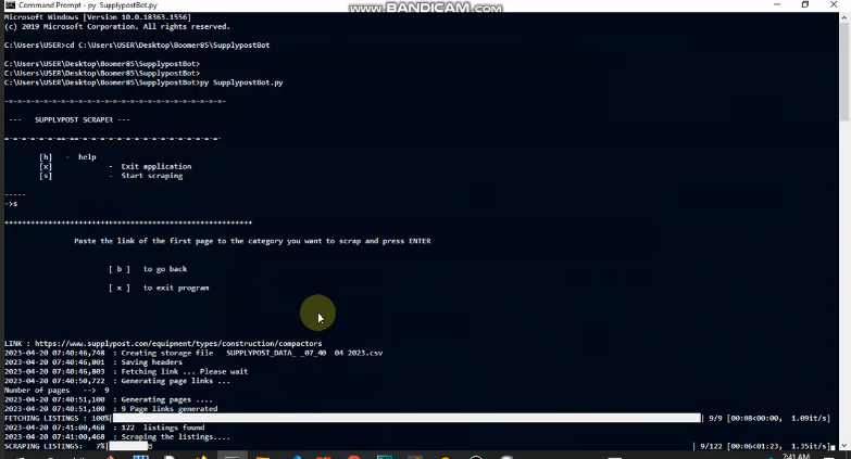Screenshot of Supplypost bot